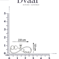 Endless Affection: Infinity Love Pendant  in 92.5 Silver