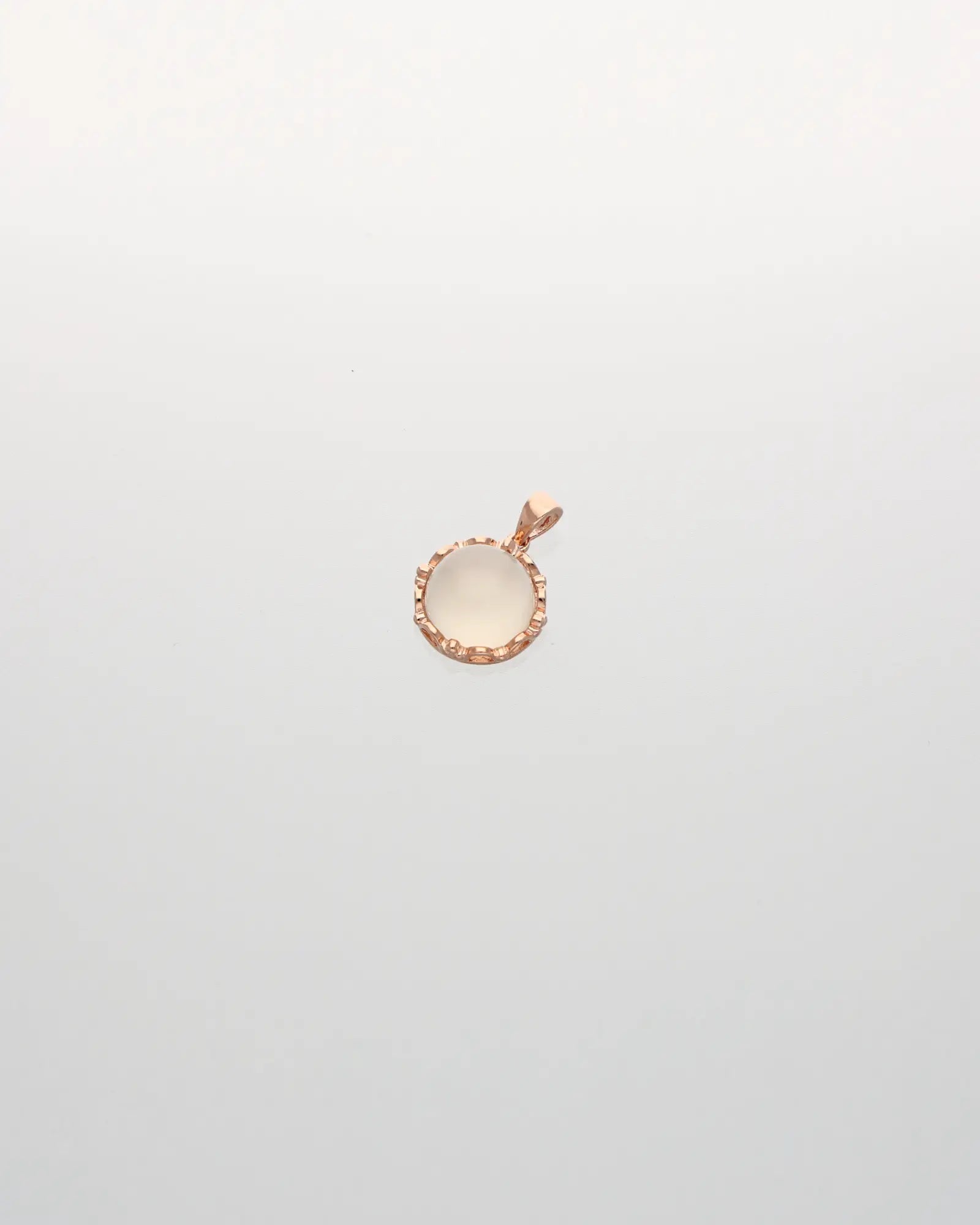 Lunar Elegance Rose Gold Pendant