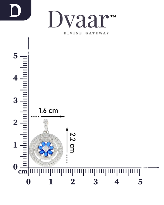 Twilight Waves Sterling Elegance Pendant in 92.5 Silver