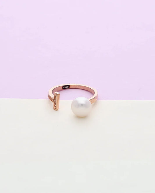 Glimmering Pearl Garden Ring in 92.5 Silver