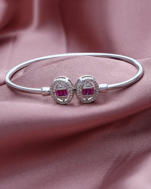 Ruby Luxe Adjustable Kada Sparkle in 92.5 Silver