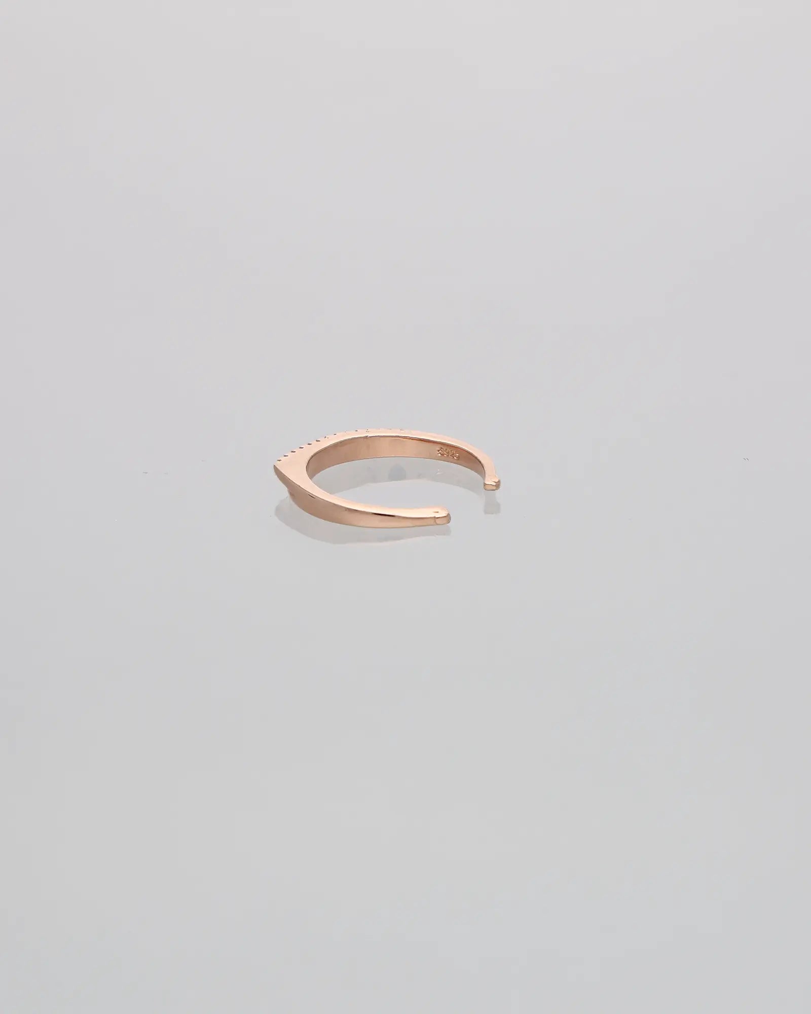 Dazzling Duo: Rose Gold Elegance Ring