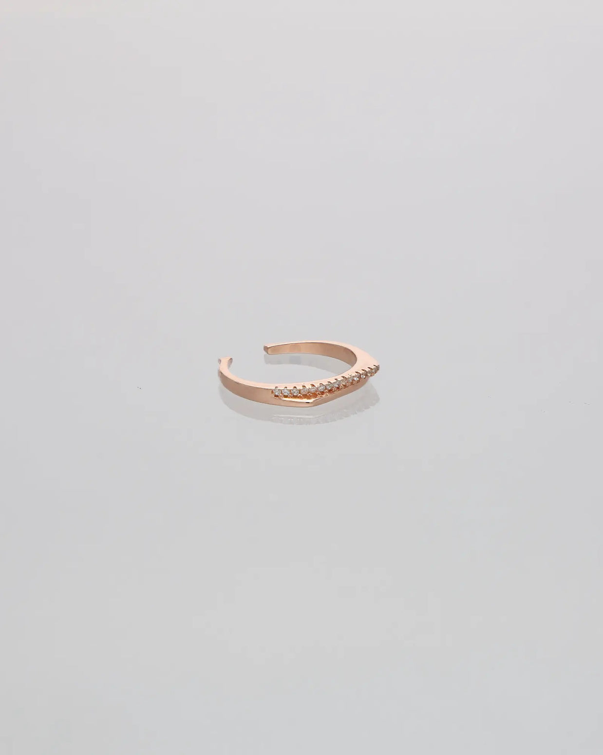 Dazzling Duo: Rose Gold Elegance Ring