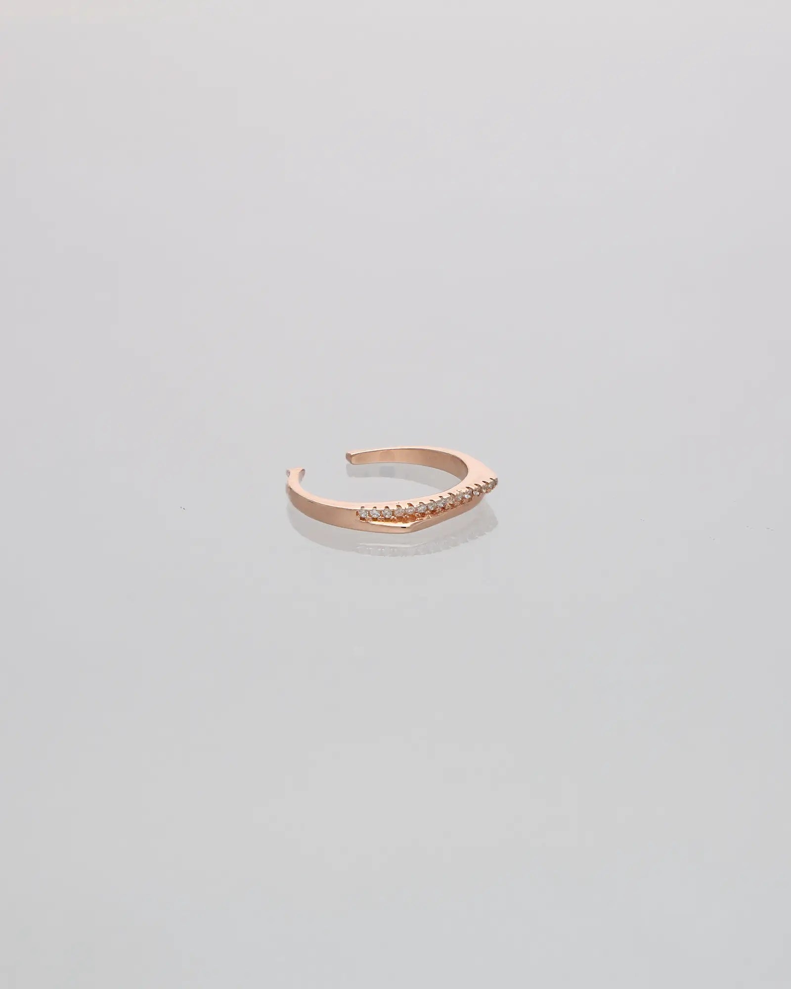 Dazzling Duo: Rose Gold Elegance Ring