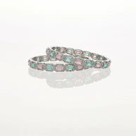 Mint Rhodium Elegance Bangles