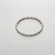 Mint Rhodium Elegance Bangles