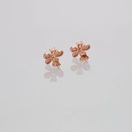Petal Luxe: Rose Gold Ear Glimmers