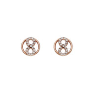 Infinity Luxe Rose Gold Studs