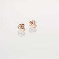 Infinity Luxe Rose Gold Studs