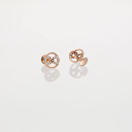 Infinity Luxe Rose Gold Studs