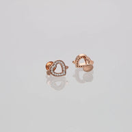 Heartfelt Arrow Studs: Love in Gold