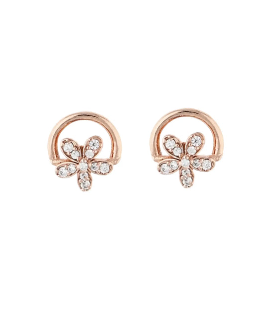 Bloom & Gleam Floral Studs in 92.5 Silver