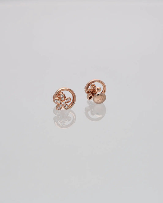 Bloom & Gleam Floral Studs in 92.5 Silver