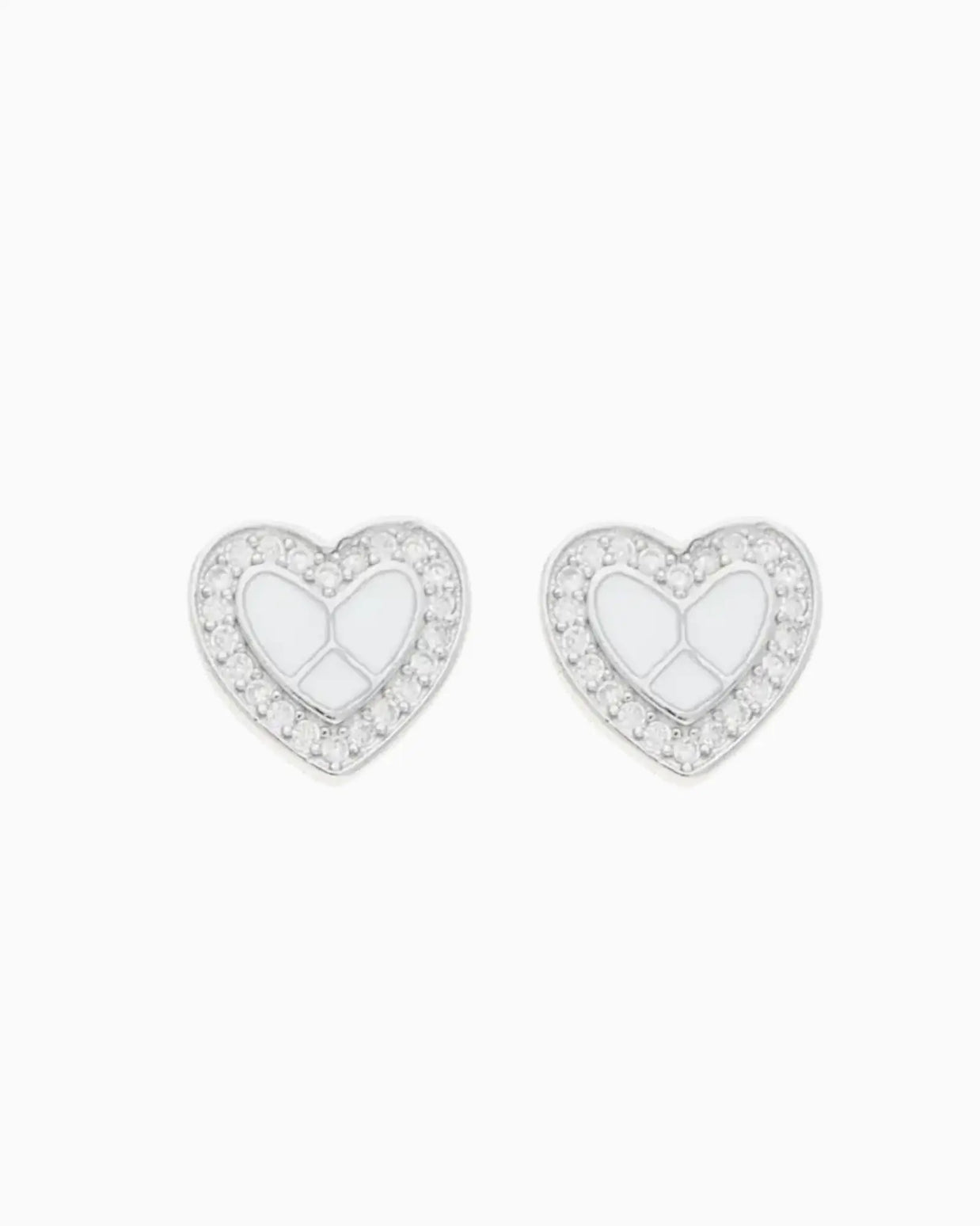 Twinkle Heart Enamel Studs
