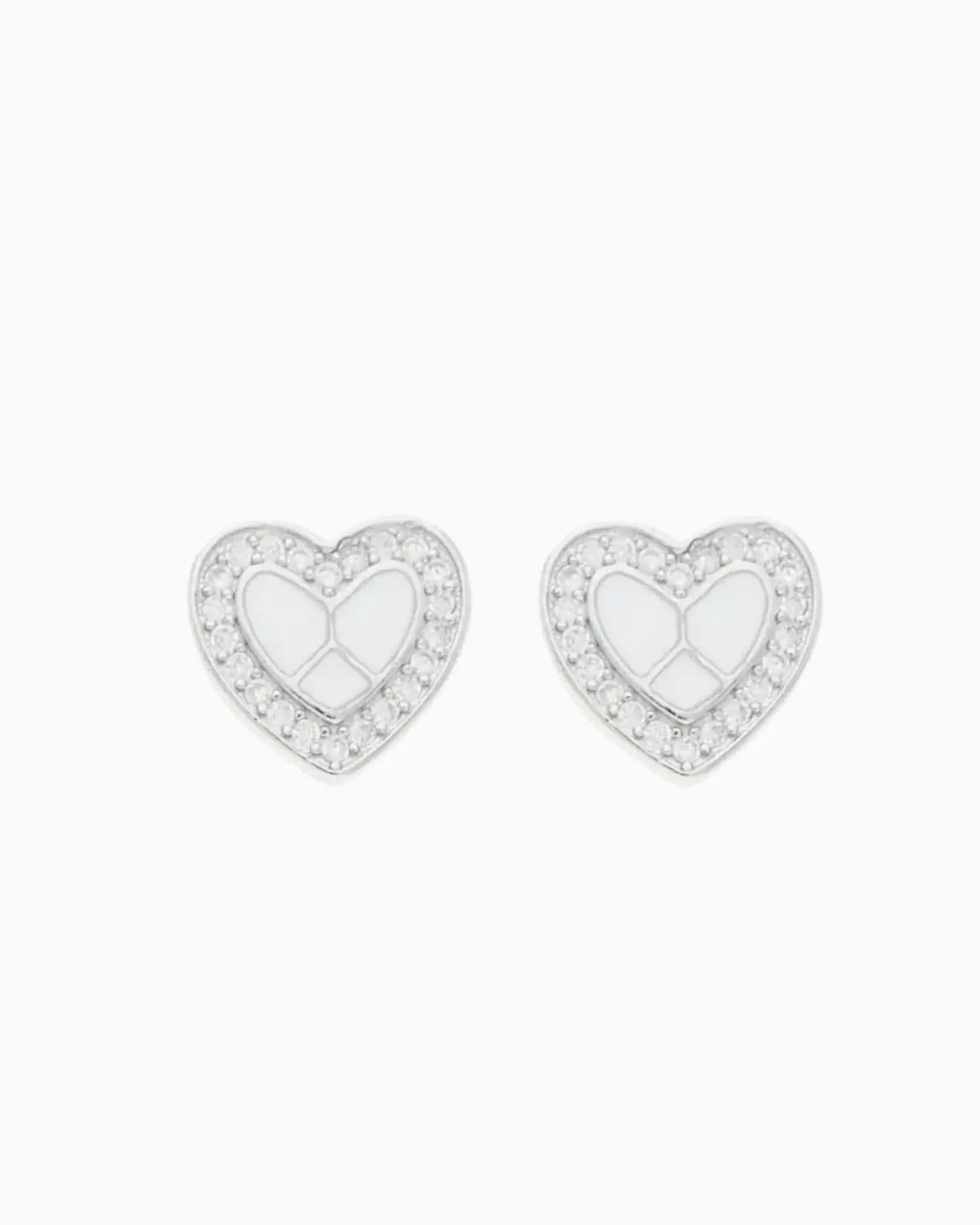 Twinkle Heart Enamel Studs