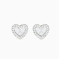 Twinkle Heart Enamel Studs