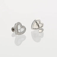 Twinkle Heart Enamel Studs