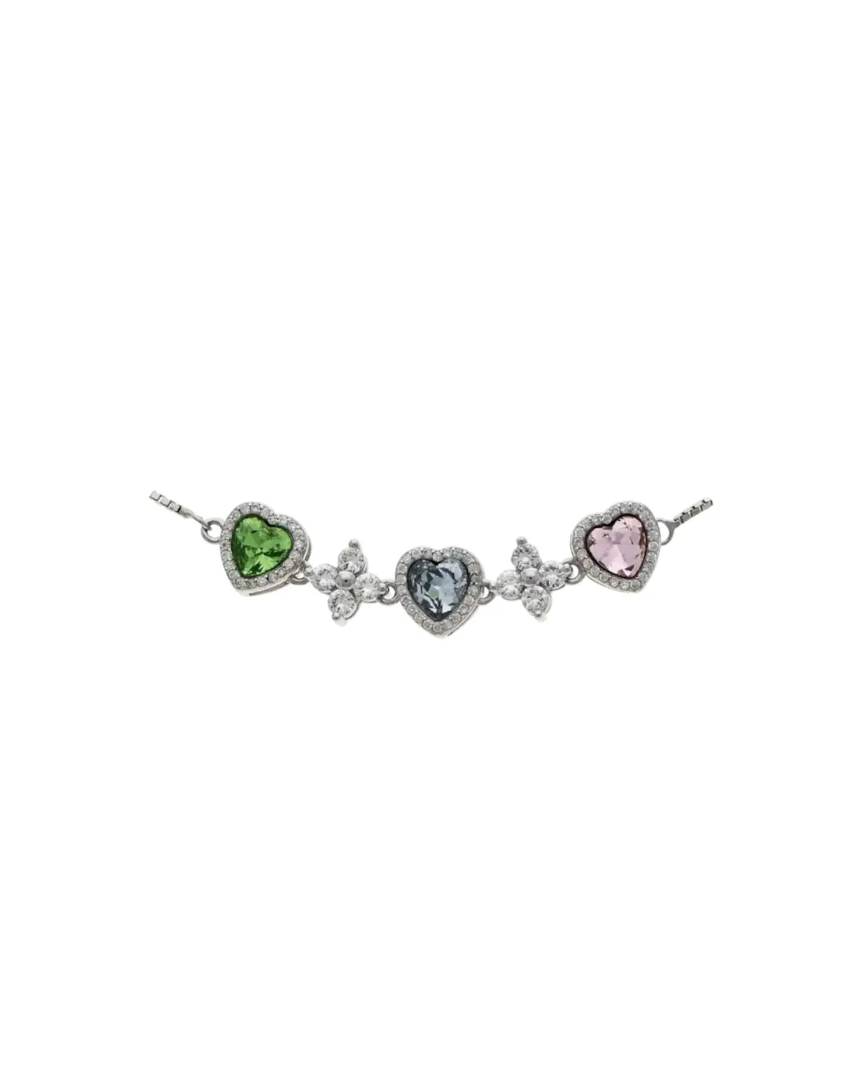 Heart & Stone Charm Bracelet