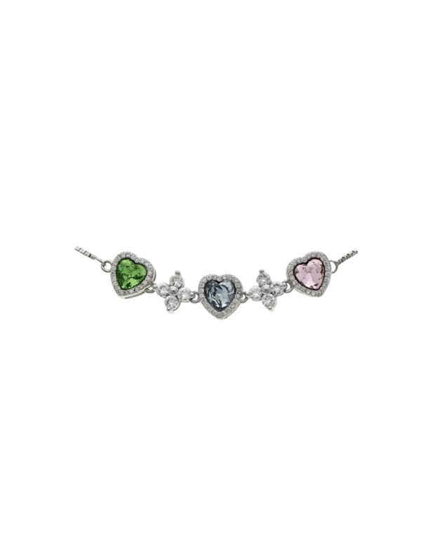 Heart & Stone Charm Bracelet
