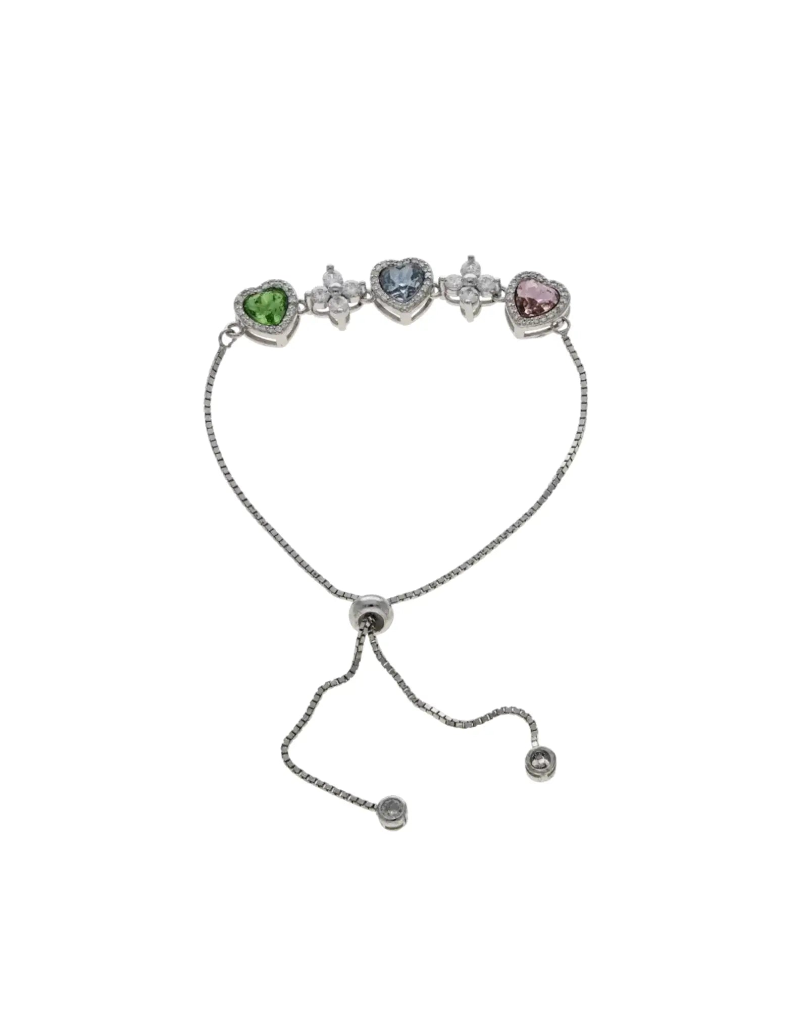 Heart & Stone Charm Bracelet