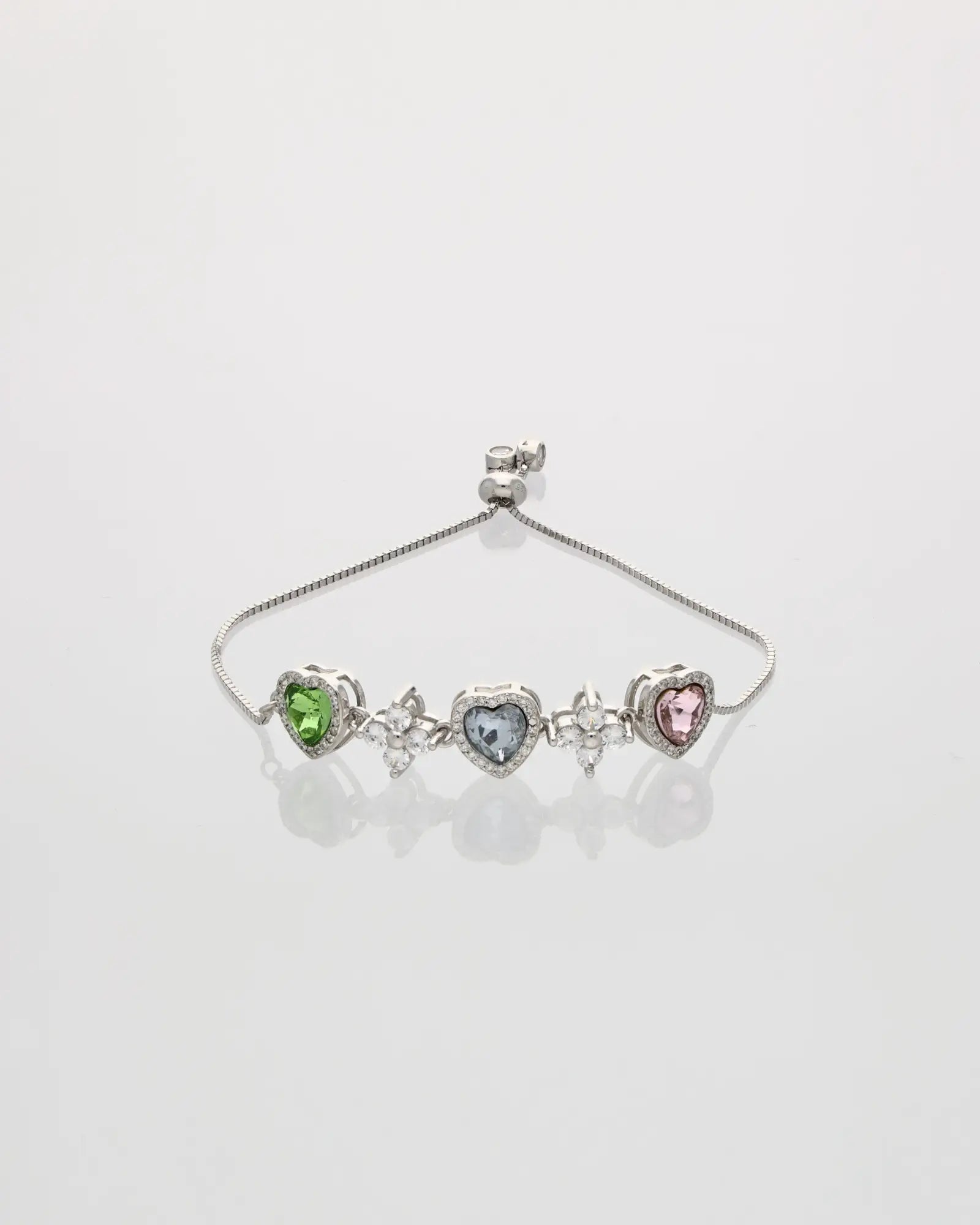 Heart & Stone Charm Bracelet