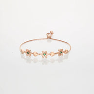 Radiant Petals & Hearts Bracelet
