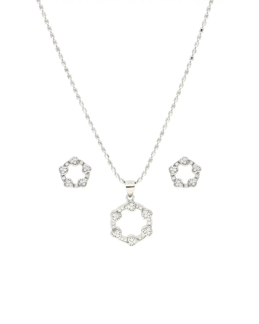 Heartfelt Elegance Pendant Set in 92.5 Silver