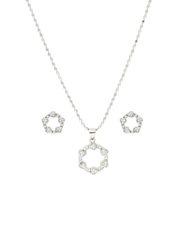 Heartfelt Elegance Pendant Set in 92.5 Silver