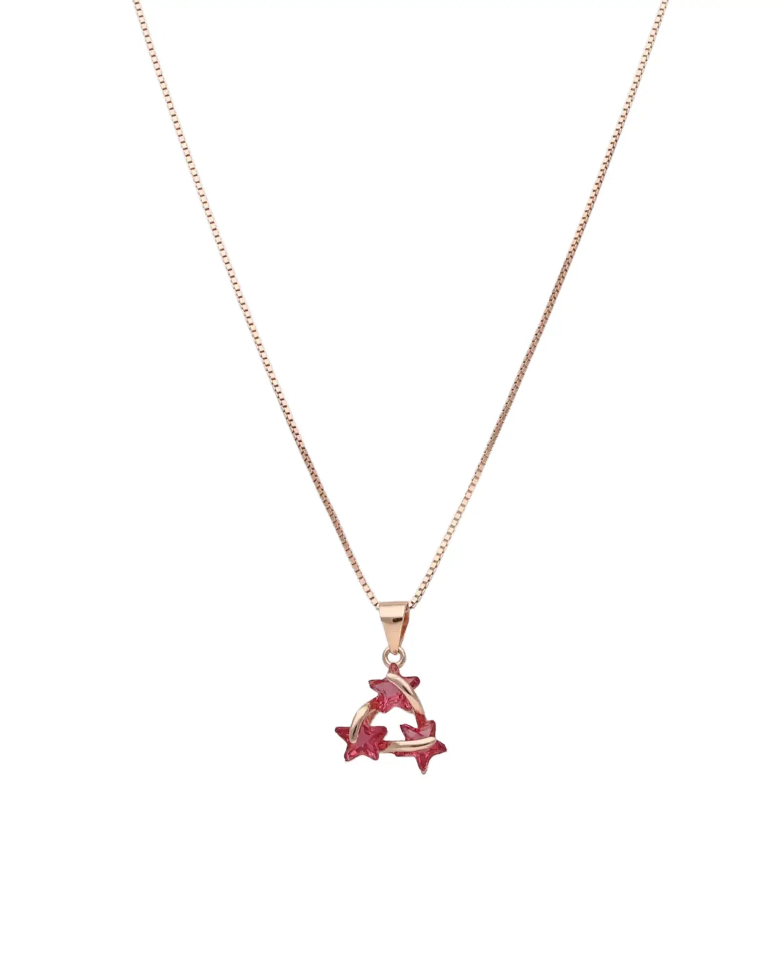 Starry Elegance: Ruby Radiance Set
