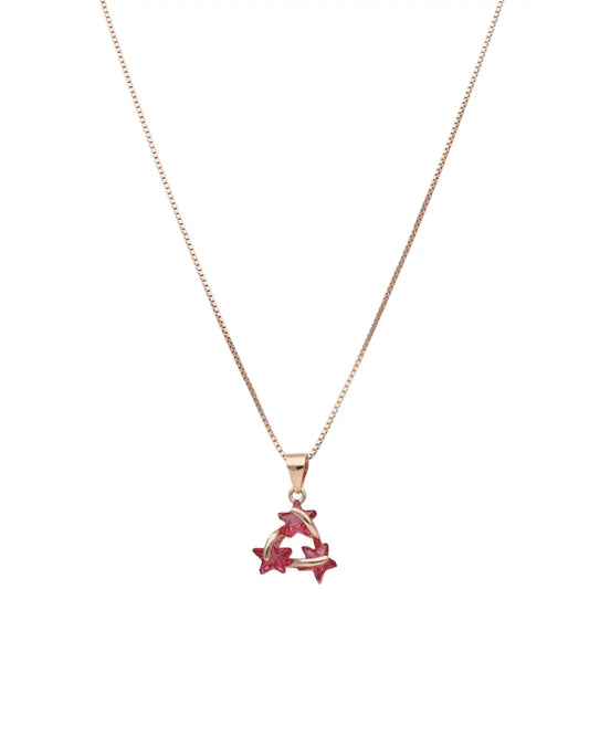 Starry Elegance Ruby Radiance Set in 92.5 Silver