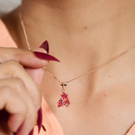 Starry Elegance: Ruby Radiance Set