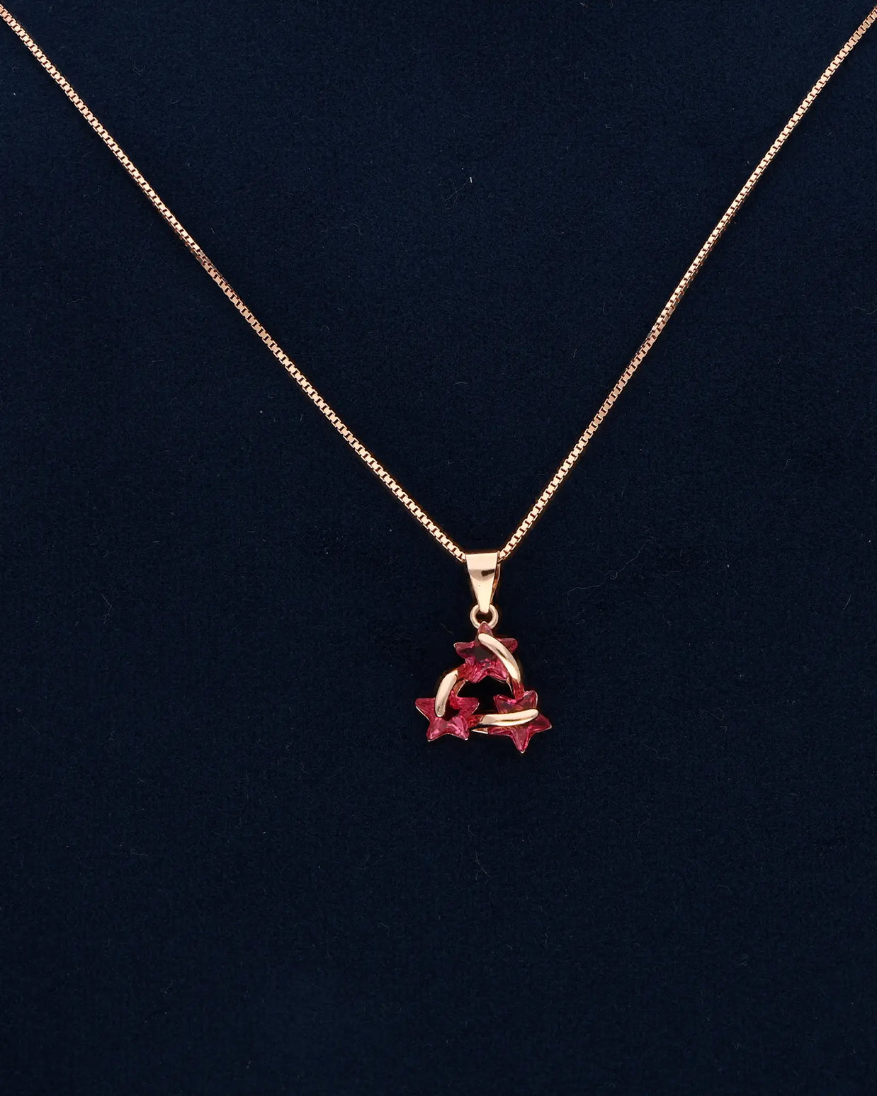 Starry Elegance: Ruby Radiance Set