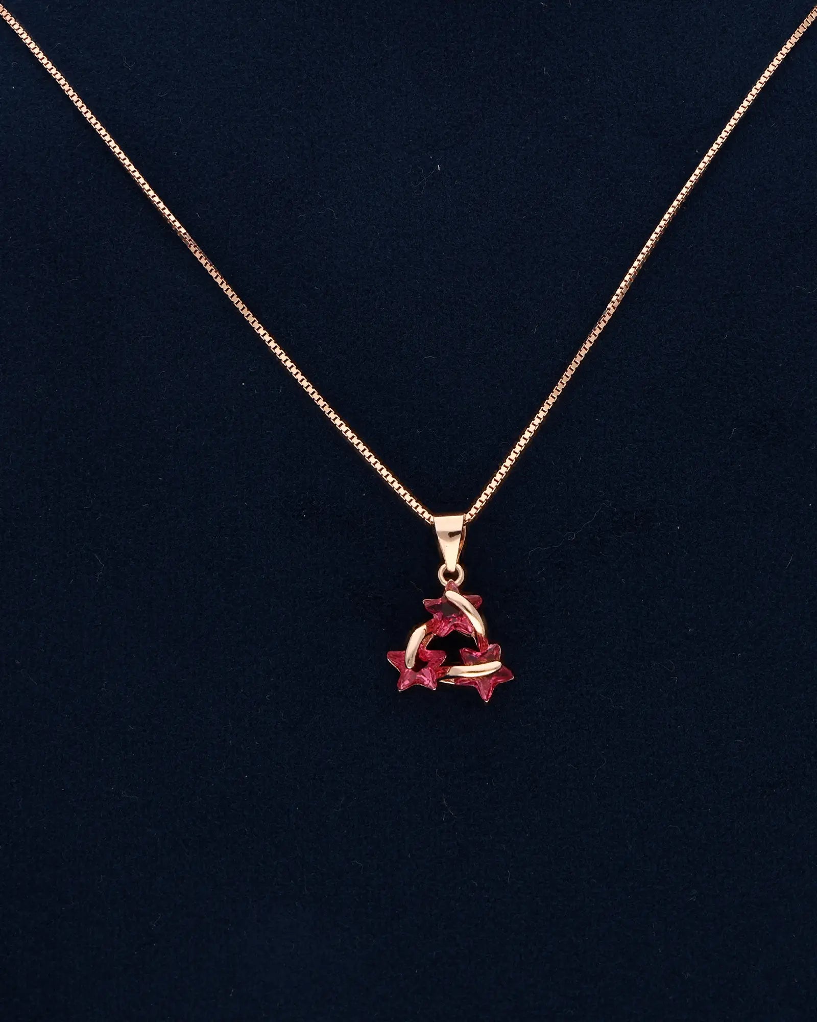 Starry Elegance: Ruby Radiance Set