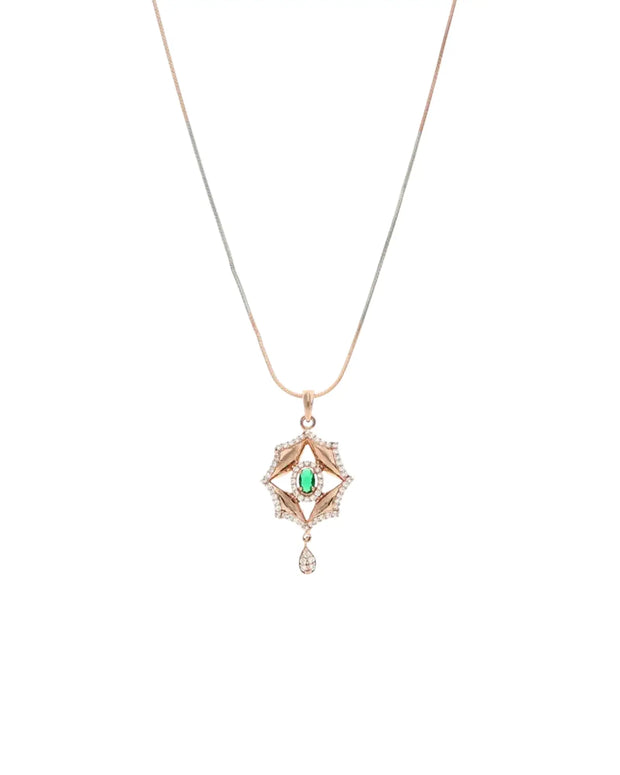 Rosy Glow: Luxe Pendant Delight