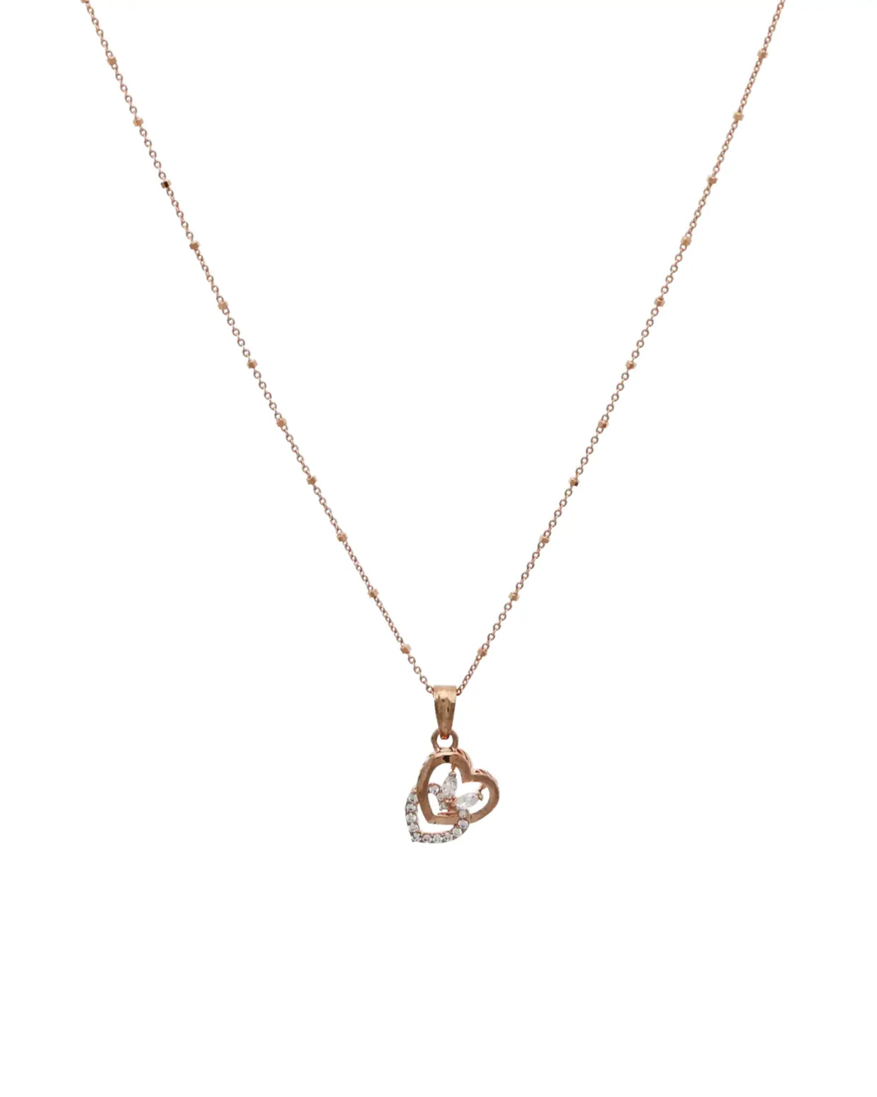 Dual Heart Radiance Pendant Set