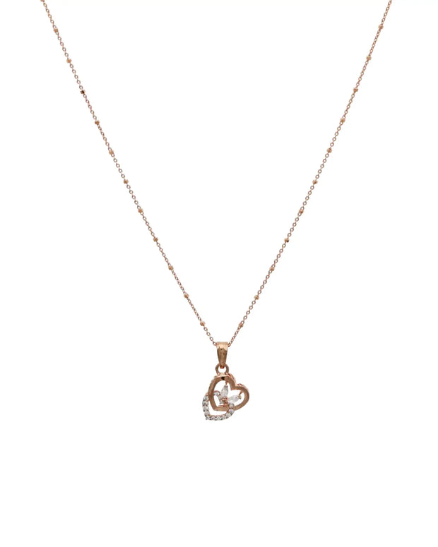 Dual Heart Radiance Pendant Set
