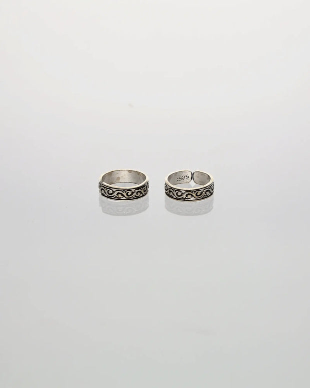 Eterna Filigree Toe Ring in 92.5 Silver