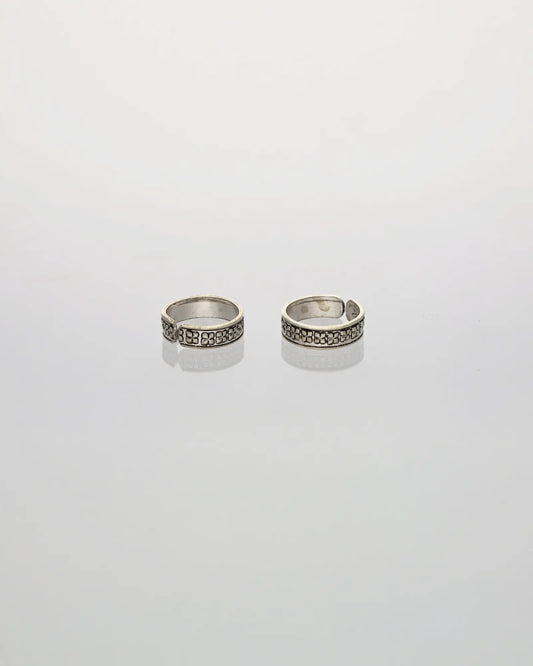 Blossom Heritage Toe Ring in 92.5 Silver