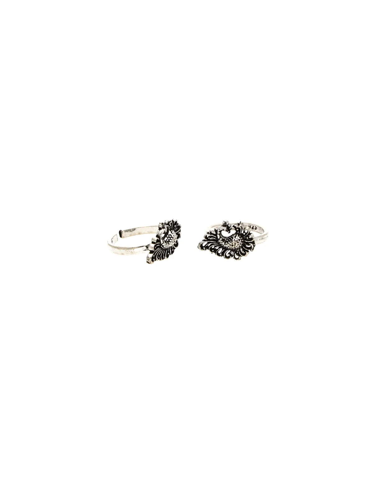 Peacock Grace Toe Ring