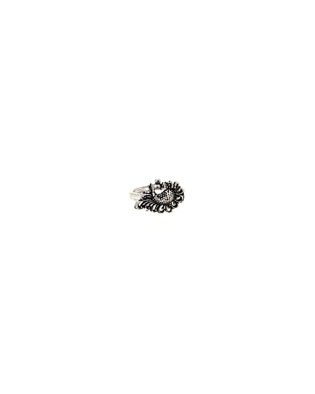 Peacock Grace Toe Ring