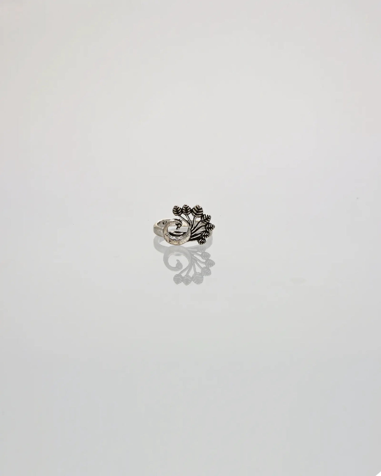 Royal Peafowl Toe Ring