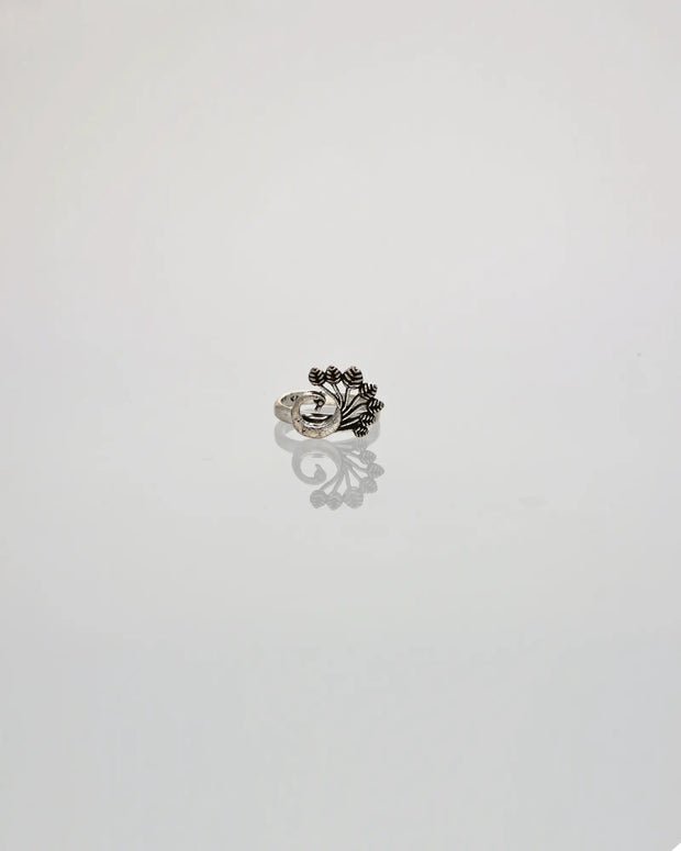 Royal Peafowl Toe Ring