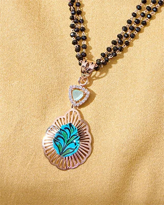 Trilight Rose Gold Mangalsutra in 92.5 Silver