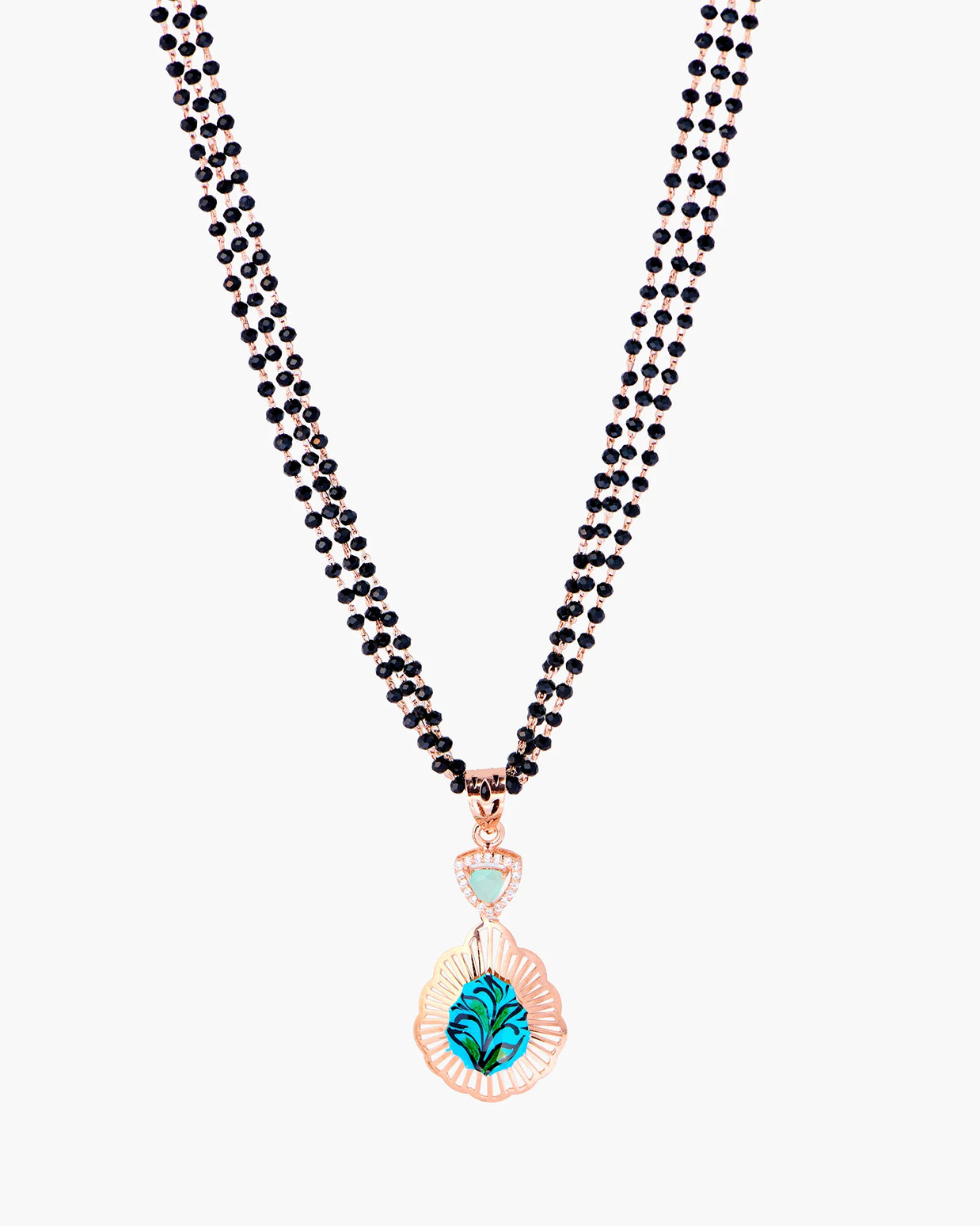 Trilight Rose Gold Mangalsutra