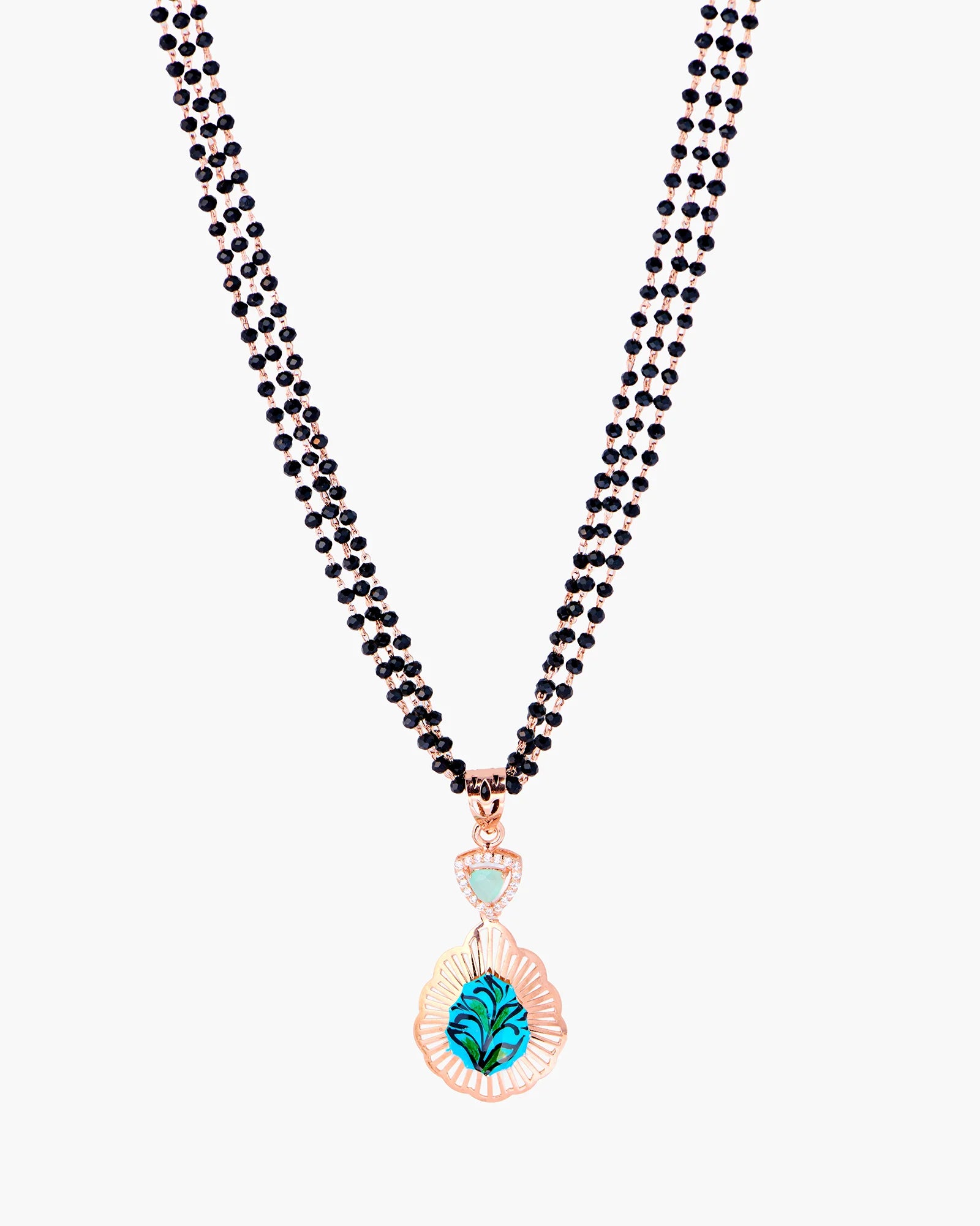 Trilight Rose Gold Mangalsutra