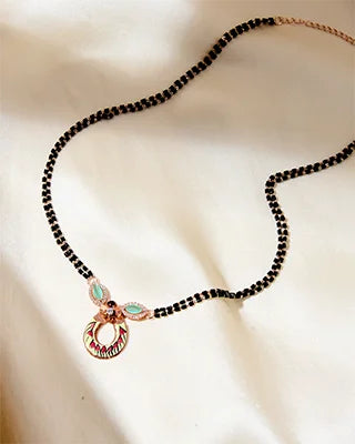 Eterna Blossom Rose Gold Mangalsutra in 92.5 Silver