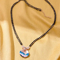 Celeste Bloom Rose Gold Mangalsutra in 92.5 Silver