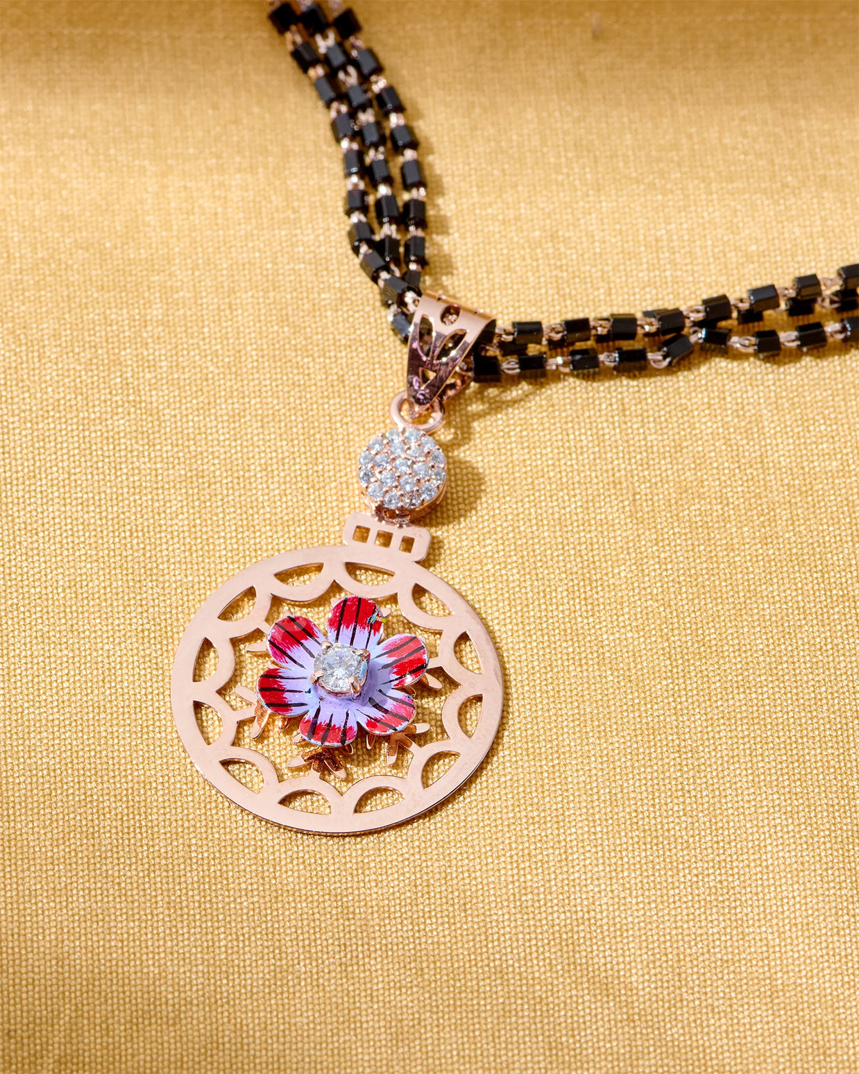 Rosalia Circle Rose Gold Mangalsutra