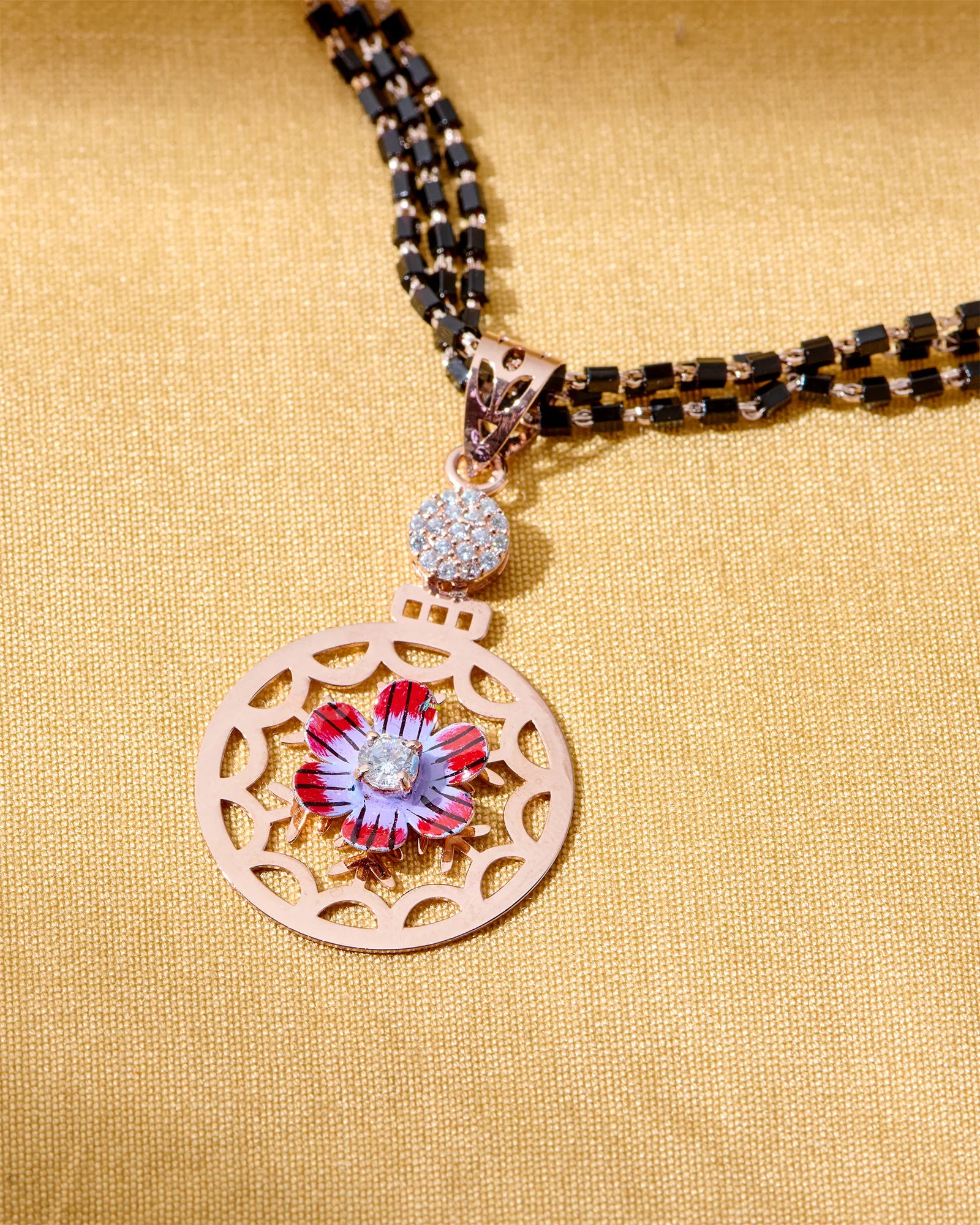 Rosalia Circle Rose Gold Mangalsutra