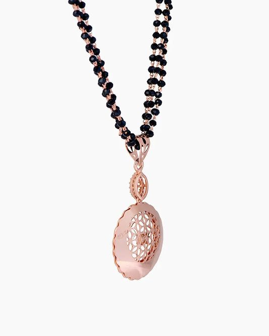 Aurelia Bloom Rose Gold Mangalsutra in 92.5 Silver